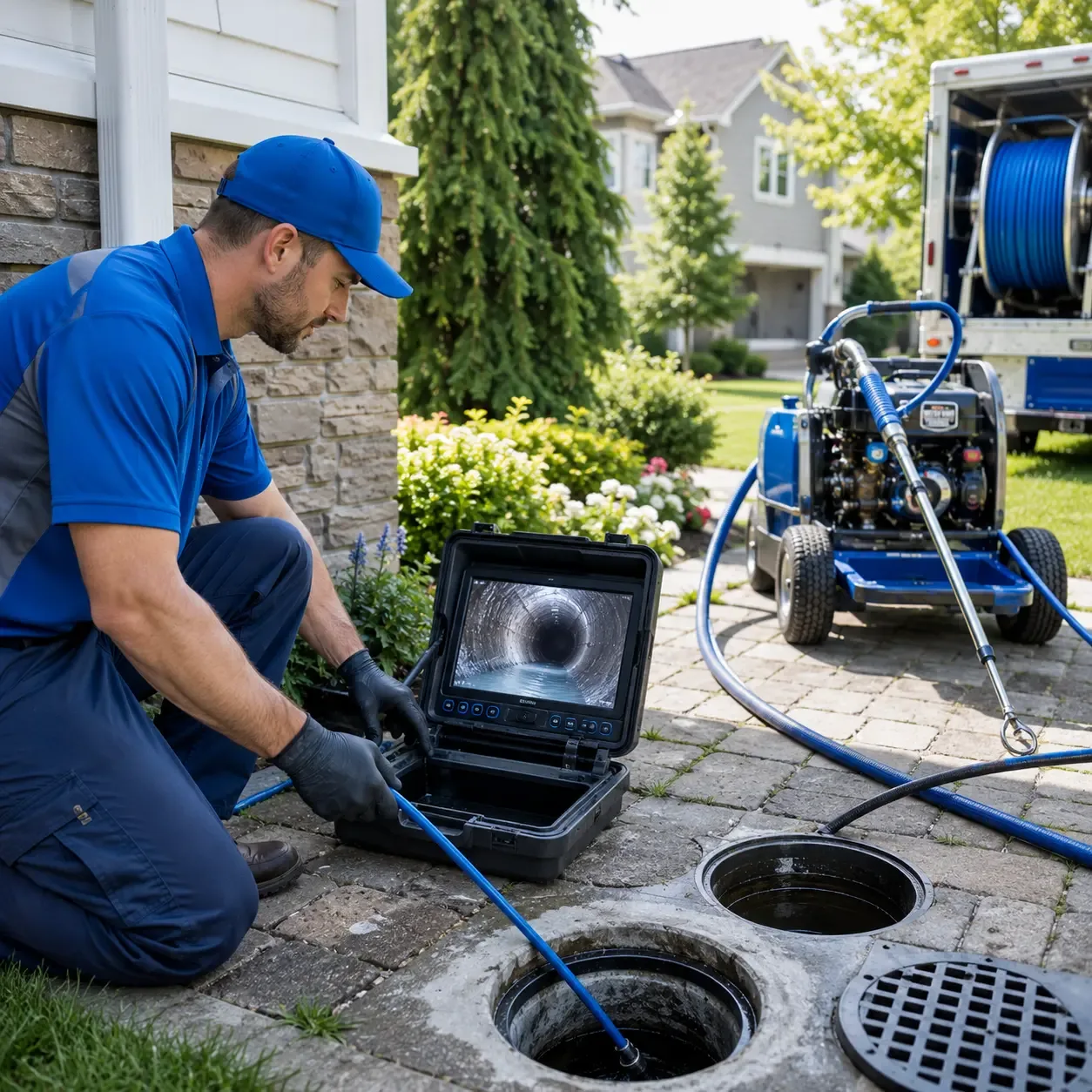 Outdoor drain cleaning professionals serving New Home, TX